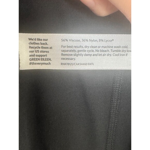 Eileen Fisher Jacket Women Small Open Front Dark Gray Timeless Designer Staple - Picture 4 of 6